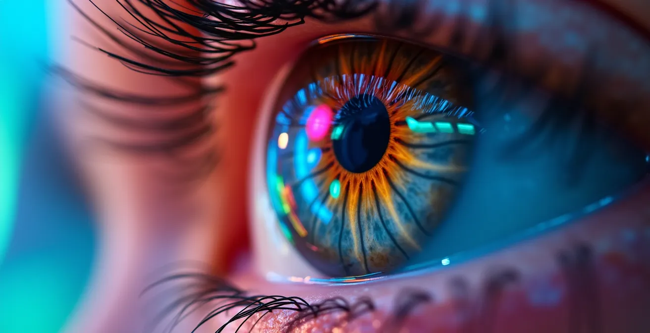 Visitors experiencing immersive art installation with light and shadow play